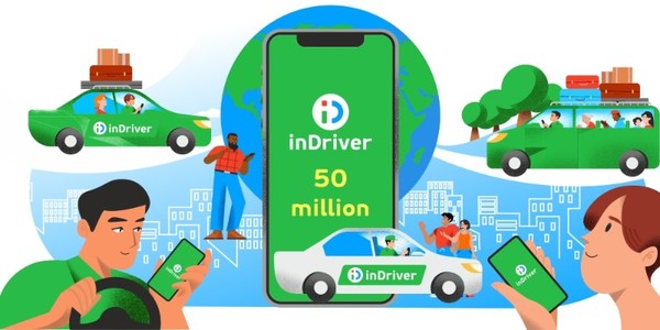 inDriver ได้บรรลุเป้าหมาย 50 ล้านคนแล้ว