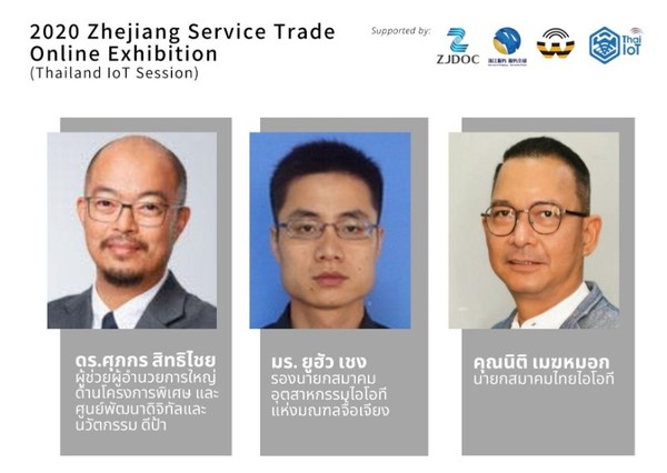 ยอดเจรจาธุรกิจไอโอที ไทย-จีน ทะลุ 60 ล้าน ในงาน 2020 Zhejiang Service Trade Online Exhibition (Thailand IoT Session)