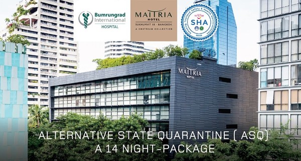 Maitria Hotel Sukhumvit 18 Bangkok joins Alternative State Quarantine (ASQ) program in partnership with Bumrungrad International Hospital