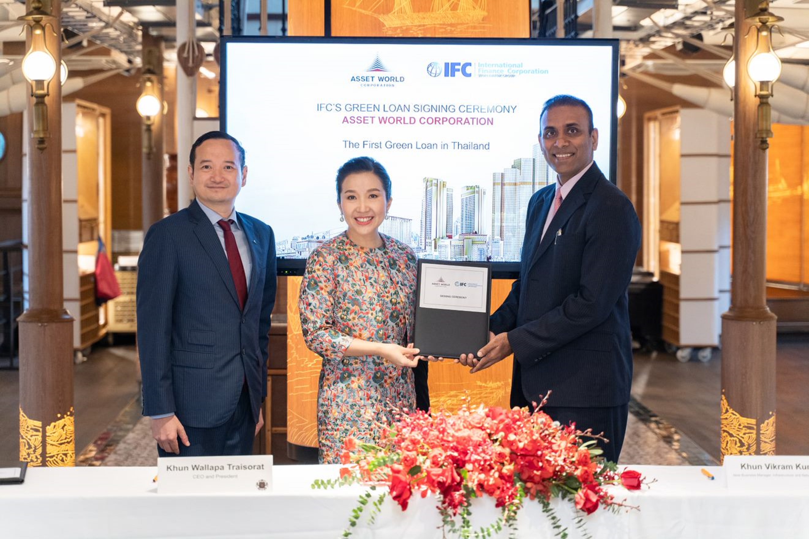 Asset World Corporation is Thailands First Real Sector Company to Receive a Green Loan from the World Bank Groups IFC