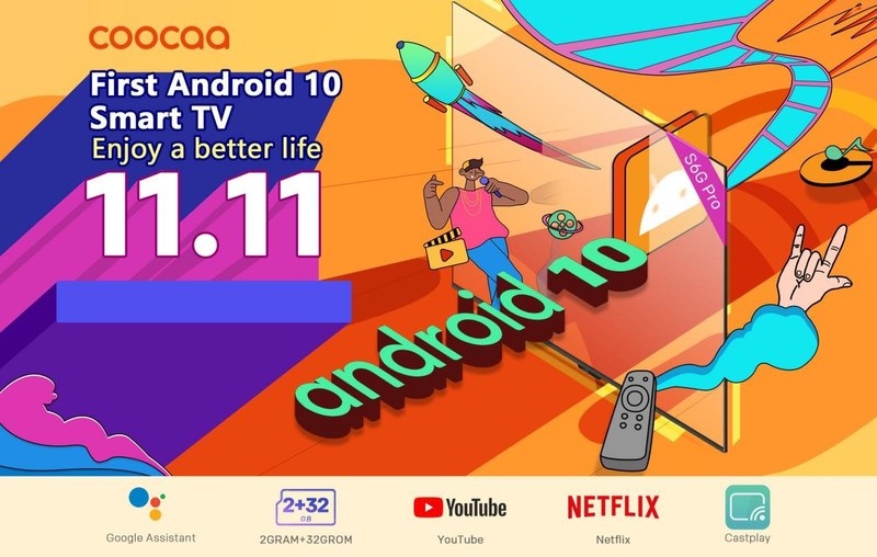สมาร์ททีวี Coocaa ขายดีในเทศกาลช็อปปิง 11.11 ทั่วเอเชียตะวันออกเฉียงใต้