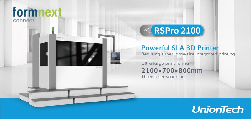 UnionTech เปิดตัวเครื่องพิมพ์ 3 มิติ ระบบ SLA ขนาดใหญ่ รุ่น RSPro 2100 ที่งาน Formnext Connect 2020