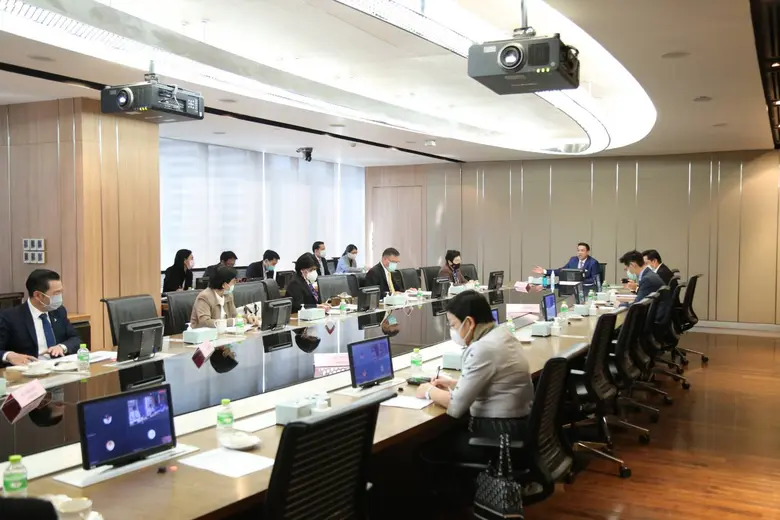 "พุทธิพงษ์"คณะผู้บริหารฯ ดีอีเอส ประชุมชี้แจงนโยบายสำคัญ และรับทราบเงื่อนไขการของบประมาณปี 2565 จากสำนักงบประมาณฯ
