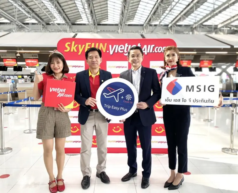 ไทยเวียตเจ็ทจับมือ MSIG เปิดตัวประกันภัยการเดินทาง เพิ่มความคุ้มครอง COVID-19