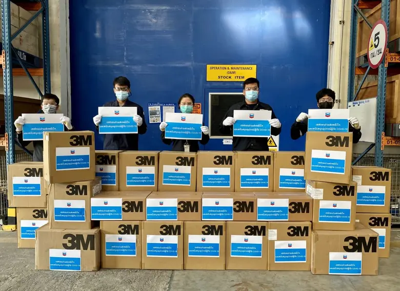 เชฟรอนมอบอุปกรณ์ทางการแพทย์แก่ 6 โรงพยาบาล ในจังหวัดสมุทรสาครและชลบุรี