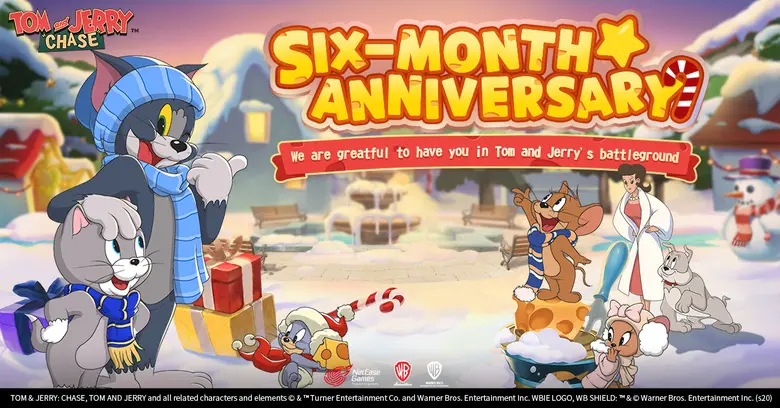 โบนัส Tom and Jerry: Chase ครบรอบครึ่งปีมาแล้ว และซีซั่น S3 จะเปิดตัวอย่างยิ่งใหญ่พร้อมกับครอสโอเวอร์ภาพยนตร์