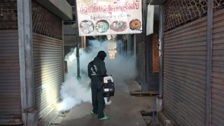กำชับเฝ้าระวังป้องกันโรคไข้เลือดออก - รณรงค์กำจัดแหล่งเพาะพันธุ์ยุงลายในตลาดและที่พักอาศัย