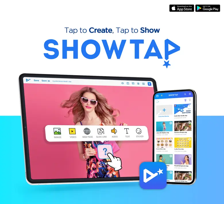 "Showtap" แอปทำพรีเซนเทชันเคลื่อนไหวได้แบบเรียลไทม์เปิดให้ดาวน์โหลดในทุกอุปกรณ์แล้ววันนี้