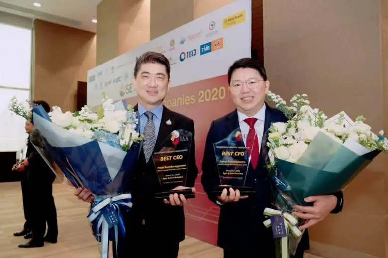 CPF คว้า 2 รางวัล IAA Awards CEO และ CFO ยอดเยี่ยมกลุ่มเกษตรและอุตสาหกรรมอาหาร