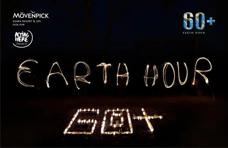 EARTH HOUR ACTIVITY AT M?VENPICK ASARA RESORT & SPA HUA HIN