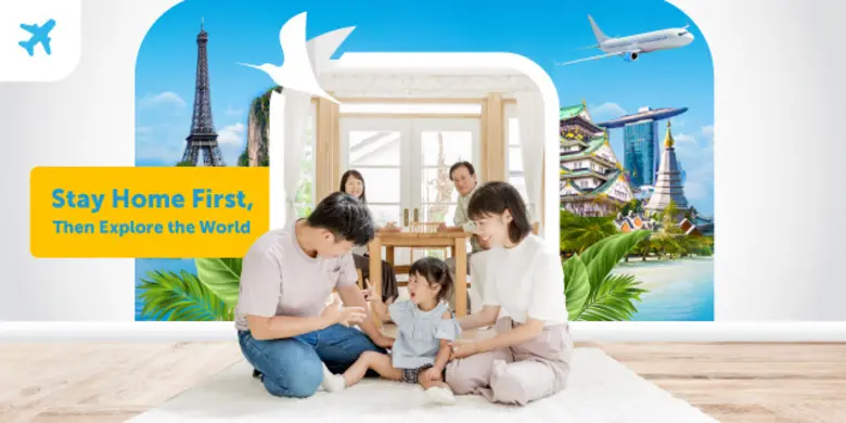 Traveloka launches the "Stay Home First, Then Explore the World" Campaign, bringing virtual "Tiew-Thip"