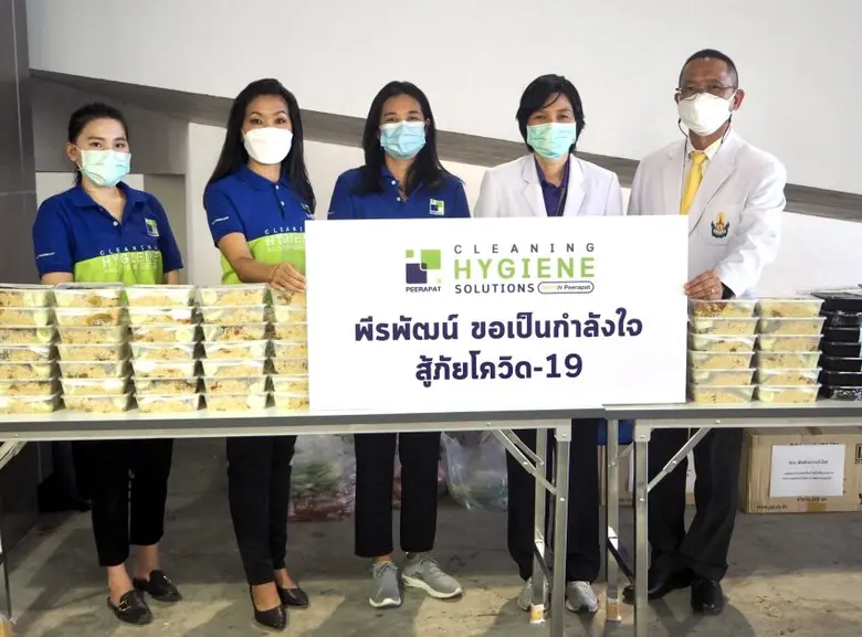 "PRAPAT" แจกอาหารกล่องเพิ่มพลัง "แพทย์พระมงกุฎ" สู้โควิด-19