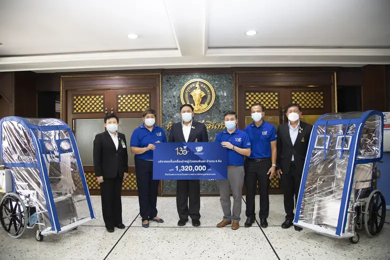 มูลนิธิโอสถสภามอบรถเข็นความดันลบ ร่วมเป็นพลังสู้โควิด-19