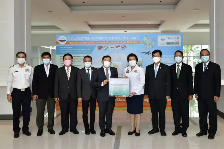 รัฐมนตรีช่วยว่าการกระทรวงคมนาคม ร่วมแสดงความยินดีกับ สถาบันการบินพลเรือน ในโอกาสได้ยกระดับเป็นสมาชิกเป็น Regional Training Center of Excellence (RTCE)