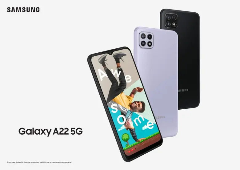 เปิดตัว "Galaxy A22 5G" สุดยอดสมาร์ทโฟน 5G เร็วเต็มสปีดรุ่นใหม่ล่าสุด ในราคาเริ่มต้นเพียง 1,289 บาท! ที่ร้านค้าในเครือ AIS เท่านั้น