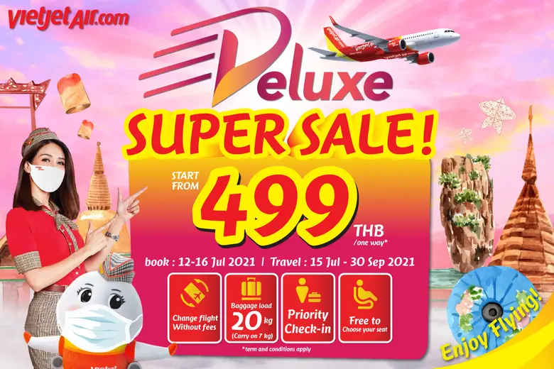 Thai Vietjet launches 'Deluxe Super Sale' from just 499THB