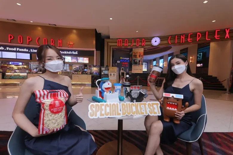 เมเจอร์ ซีนีเพล็กซ์ กรุ้ป แนะนำ Special Bucket Set กับ Domo Bucket Set  พร้อมการกลับมาของ Fast&Furious 9 และ Doraemon Time Machine Set