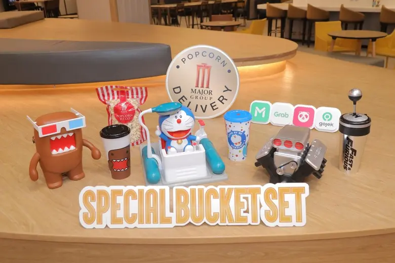 เมเจอร์ ซีนีเพล็กซ์ กรุ้ป แนะนำ Special Bucket Set กับ Domo Bucket Set พร้อมการกลับมาของ Fast&Furious 9 และ Doraemon Time Machine Set