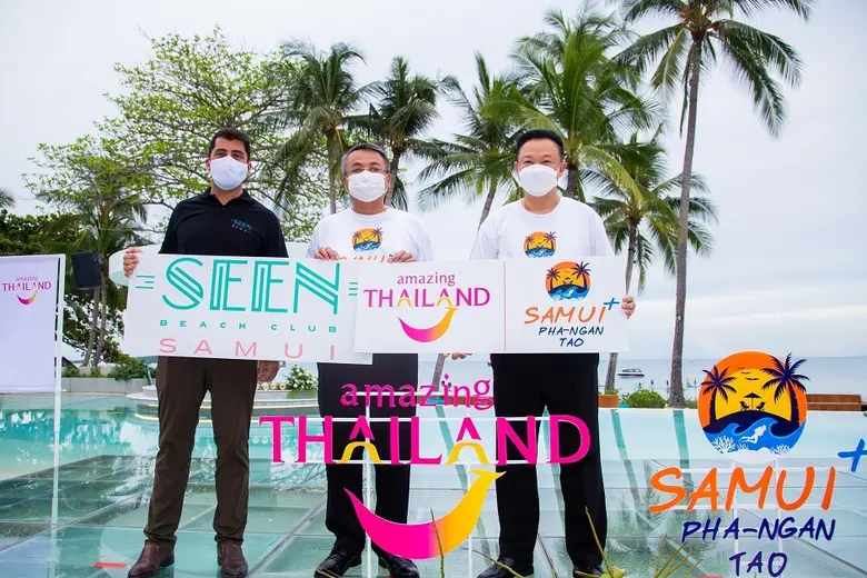 งานแถงข่าวเปิด Samui Plus ณ ซีน บีช คลับสมุย