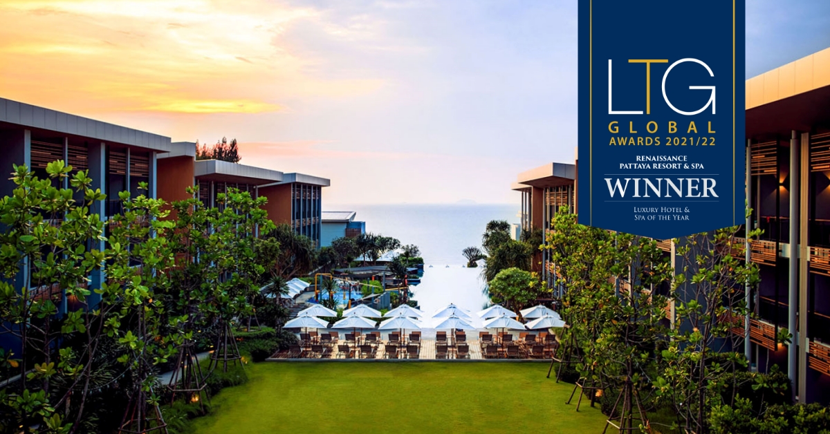 Renaissance Pattaya wins Luxury Hotel &amp; Spa of the Year from the LTG Global Awards 2021/22