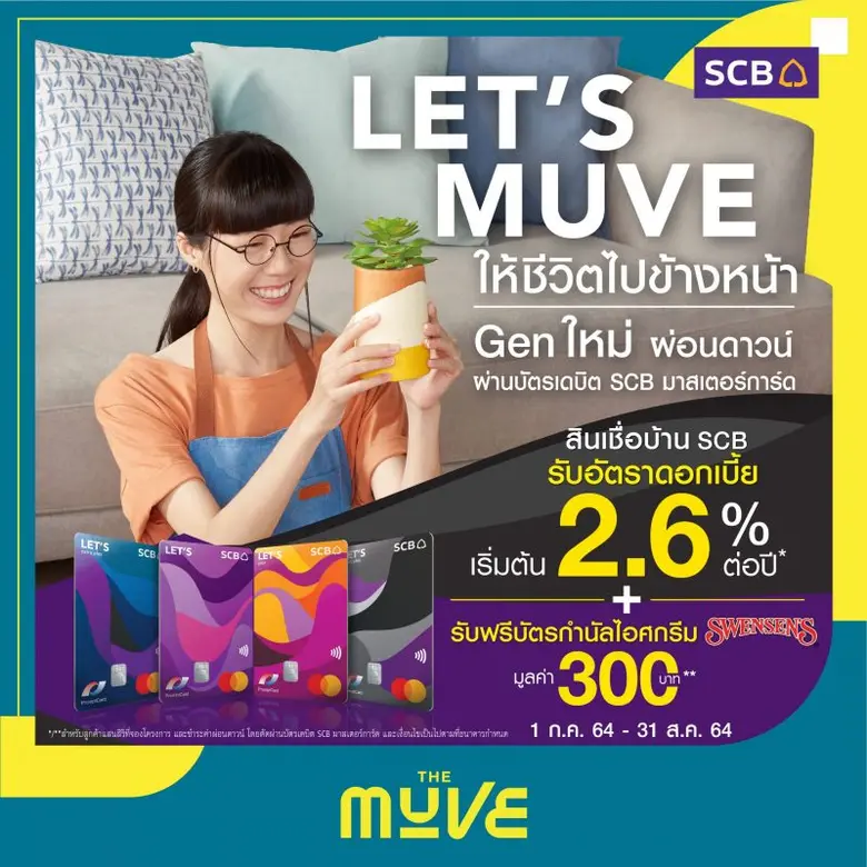 SCB teams up with Sansiri to launch LET'S MUVE campaign Lets new generation make THE MUVE condo down payments via SCB Debit Mastercard