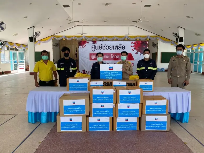 เชฟรอนมอบเครื่องผลิตออกซิเจน และอุปกรณ์ทางการแพทย์  หนุนภารกิจสู้โควิด-19 ในจังหวัดชลบุรี