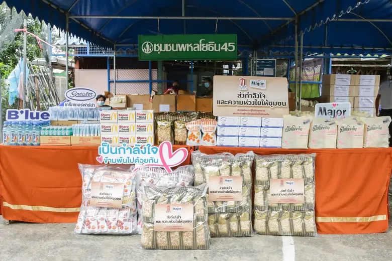 เมเจอร์ ซีนีเพล็กซ์ กรุ้ป ร่วมกับ มูลนิธิ เมเจอร์ แคร์ ส่งกำลังใจและความห่วงใย มอบถุงยังชีพบรรเทาความเดือดร้อนให้ชุมชนสู้โควิด-19