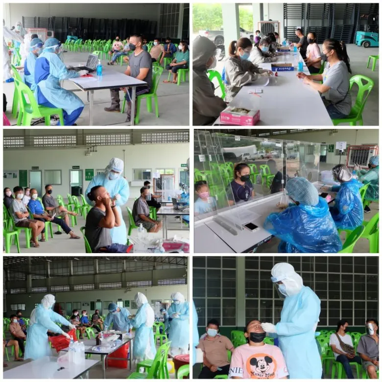 วว. สนับสนุนการตรวจคัดกรอง โควิด-19 เชิงรุก ณ จังหวัดลำพูน ผ่านการใช้พื้นที่โครงสร้างพื้นฐาน "โรงรมชัลเฟอร์ไดออกไซด์ยืตอายุลำไยเพื่อการส่งออก"