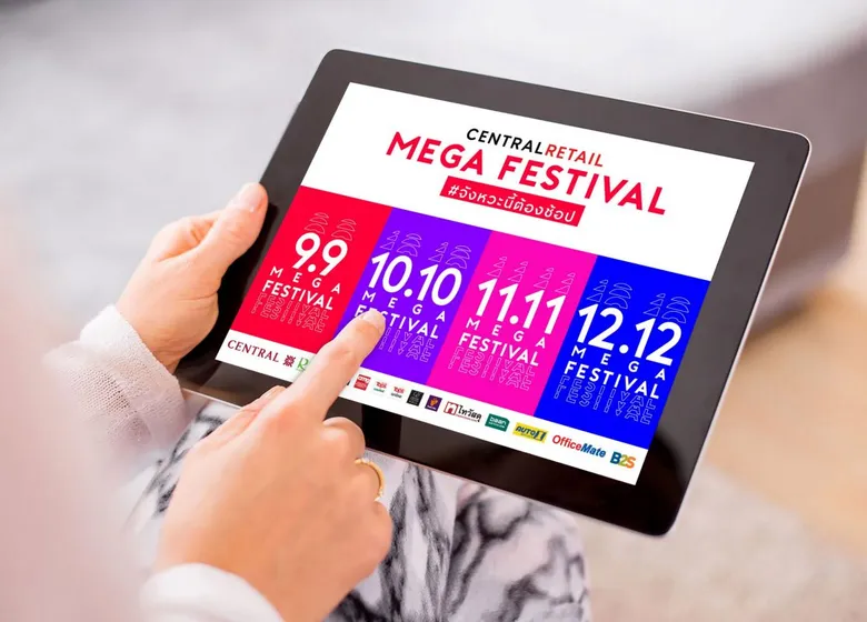 'Central Retail Mega Festival' #MustShopNow  - the hottest sale festival with 90% off on more than a million products both in-store and online
