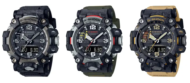 Casio to Release First G-SHOCK MUDMASTER Built with Forged Carbon