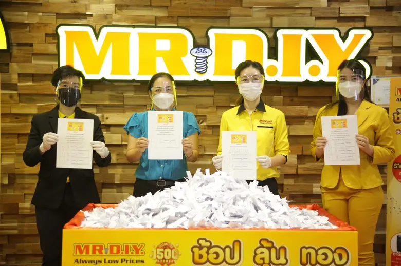 MR.DIY จัดพิธีจับรายชื่อผู้โชคดีในกิจกรรม "ช้อป ลุ้น ทอง ฉลอง 1500 สาขา ทั่วเอเชีย"