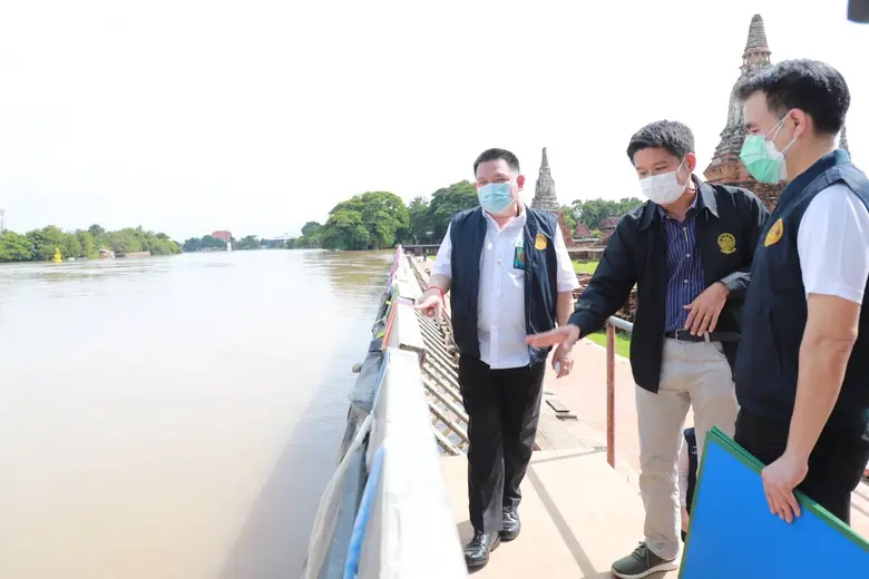 อธิบดีกรมโยธาฯ ลงพื้นที่อยุธยา มั่นใจคันป้องกันน้ำท่วมชนิดพับเก็บ รับมือน้ำท่วมได้