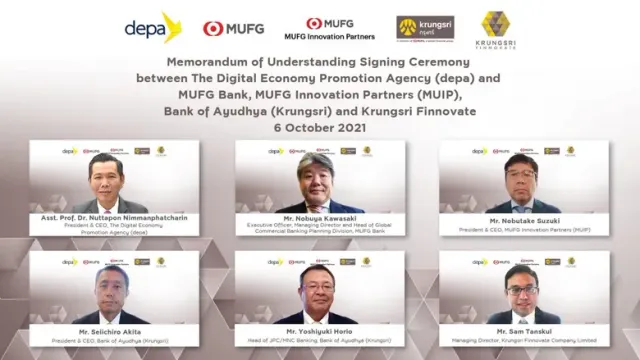 Krungsri and MUFG partner with the Digital Economy Promotion Agency (depa), to encourage Thai startups to grow globally