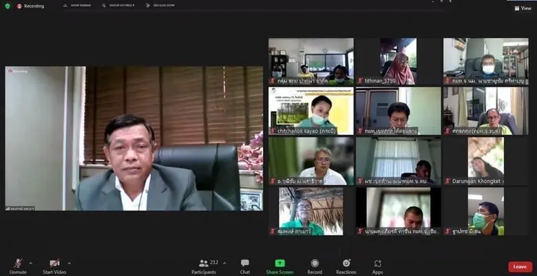 รองปลัด กษ. ร่วมประชุมและอภิปราย โครงการสร้างความเข้มแข็งแก่เกษตรกรชาวสวนยางโดยการจัดการสวนยางอย่างยั่งยืนให้กับสถาบันเกษตรกรชาวสวนยาง