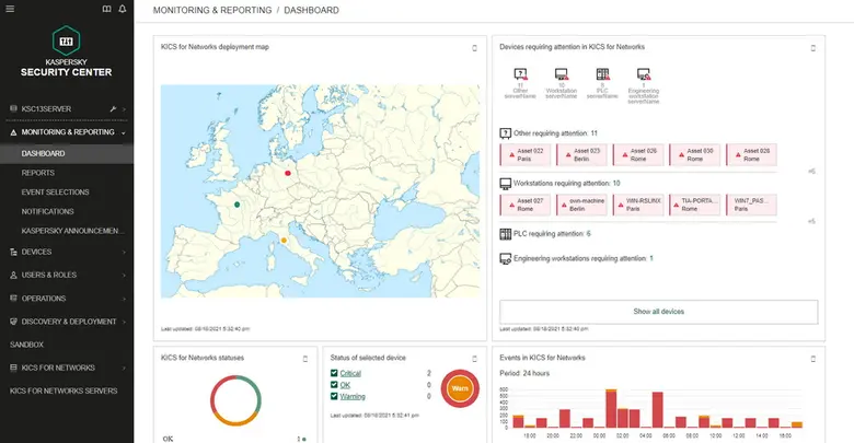 Kaspersky Industrial CyberSecurity unlocks centralized management and visibility across entire OT infrastructure
