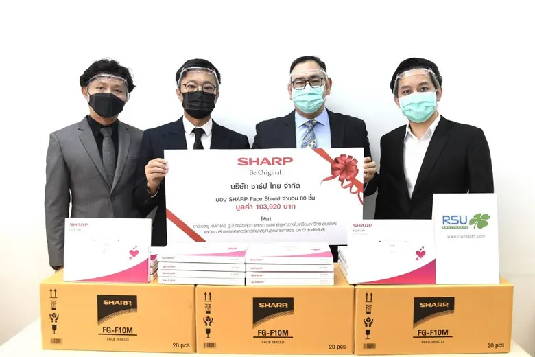 ชาร์ป ส่งต่อกำลังใจ มอบ Face Shield สู้ภัยโควิด-19