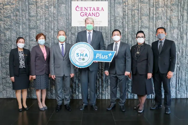 Centara Grand at CentralWorld receives Amazing Thailand Safety and Health Administration"SHA Plus" from Tourism Authority of Thailand