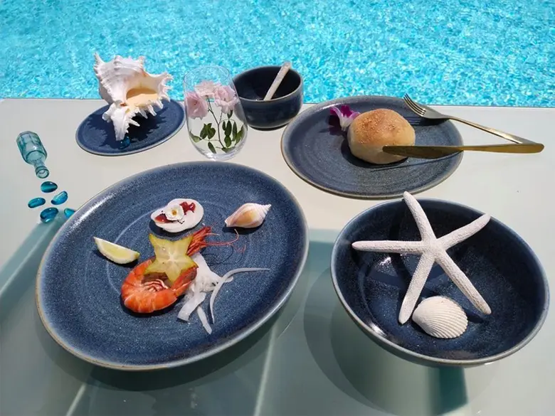 The Resort Villa, a Luxury Six-Star International Resort in Rayong, Thailand, selects local Thai artist for its in-house signature tableware