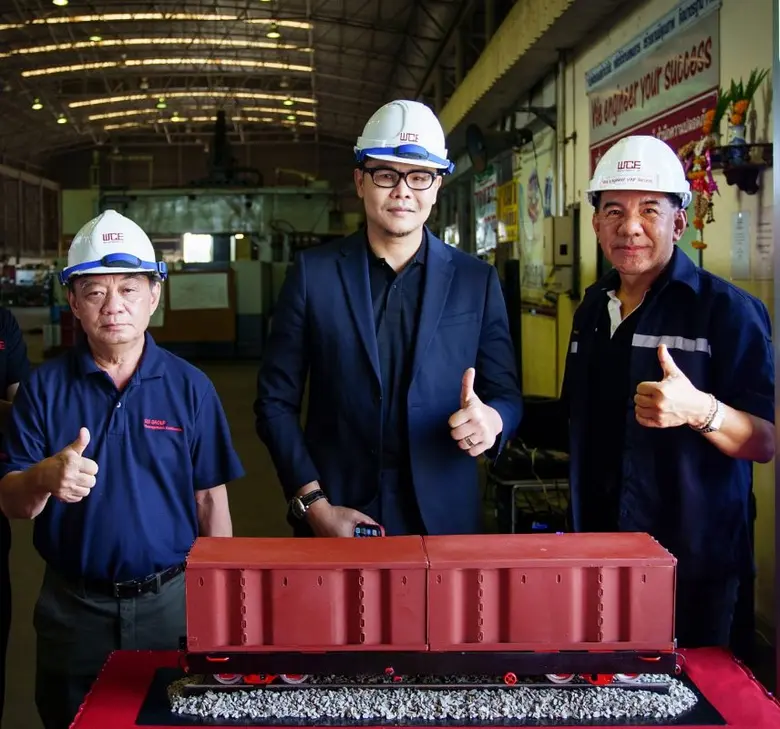 ทดสอบความแข็งแรงโครงประธานรถบรรทุกตู้สินค้าต้นแบบWCE