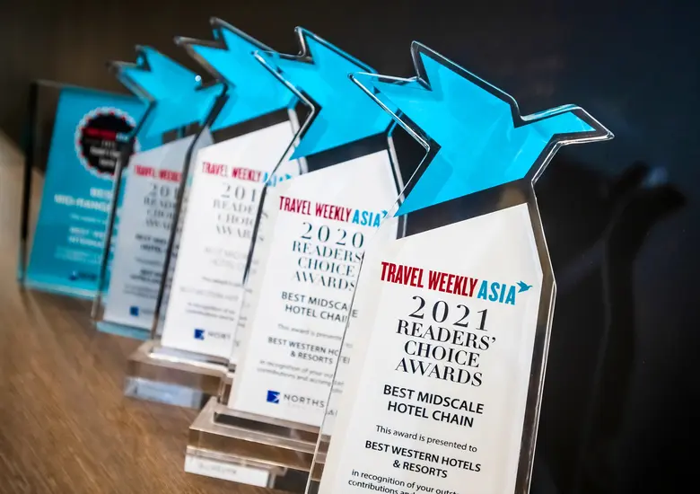 BEST WESTERN(R) HOTELS & RESORTS CELEBRATED AS "BEST MIDSCALE HOTEL CHAIN" FOR SEVENTH STRAIGHT YEAR IN TRAVEL WEEKLY READERS' CHOICE AWARDS