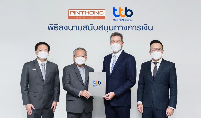 ทีเอ็มบีธนชาต สนับสนุนวงเงิน 1.1 พันล้านบาท แก่ บมจ. ปิ่นทอง อินดัสเตรียล ปาร์ค ต่อยอดพัฒนานิคมอุตสาหกรรมและโลจิสติกส์ในประเทศอย่างยั่งยืน