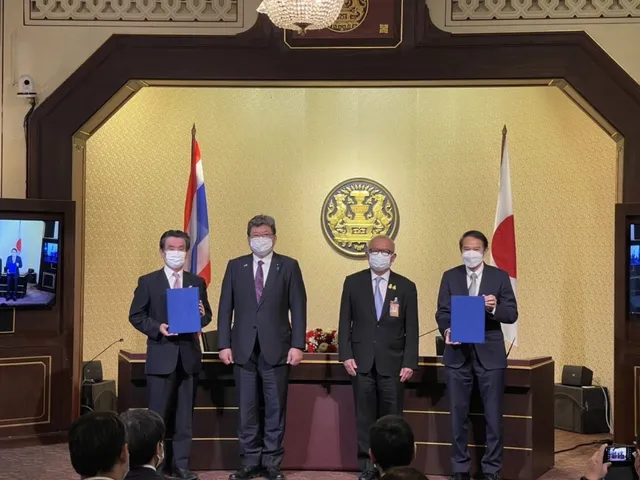 จากการเยือนประเทศไทยของรัฐมนตรีเมติญี่ปุ่นสู่การลงนามบันทึกความร่วมมือระหว่าง เจโทรและบีโอไอ สกพอ และสยย