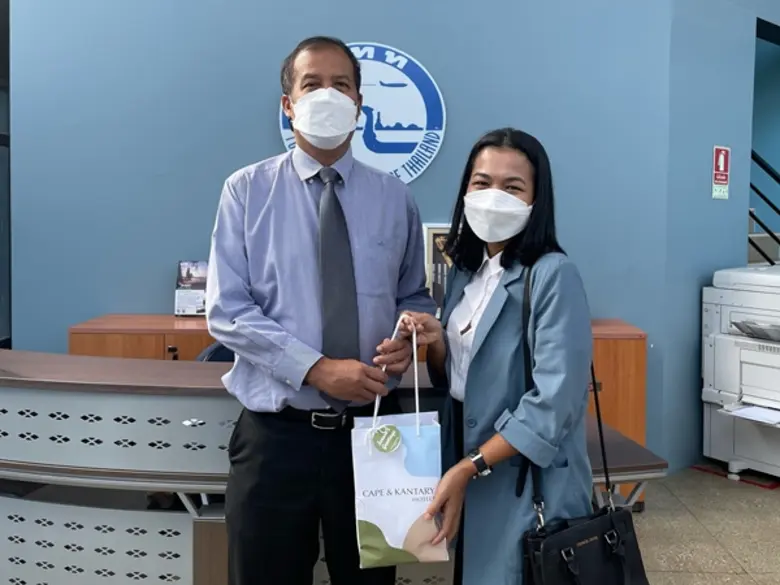 Cape & Kantary Hotels, Visits Ahman Mad-adam, Director of TAT, Phangnga Office for a New Year Greeting