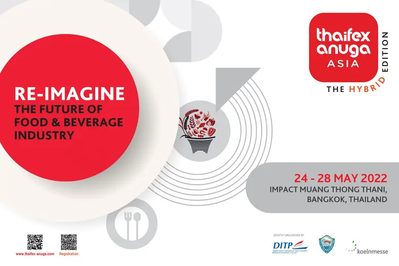 "THAIFEX - ANUGA ASIA" กลับมาจัดอย่างยิ่งใหญ่ เจรจาธุรกิจสินค้าอาหารและเครื่องดื่มระดับโลกแบบ On Ground และ Virtual 24-28 พ.ค.นี้
