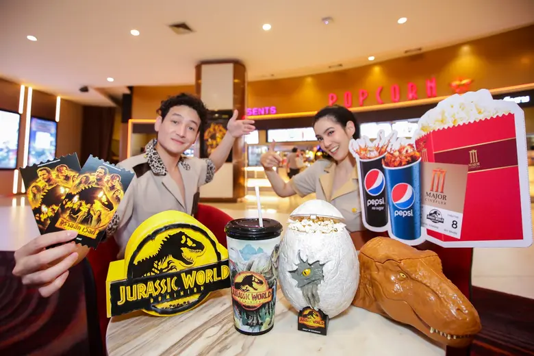 เมเจอร์ ซีนีเพล็กซ์ กรุ้ป ผนึก เป๊ปซี่ ต้อนรับบทสรุปแฟรนไชส์ไดโนเสาร์ ส่งแคมเปญ Pepsi Movie Mania ชุดบัคเก็ต "จูราสสิค เวิลด์ ทวงคืนอาณาจักร"