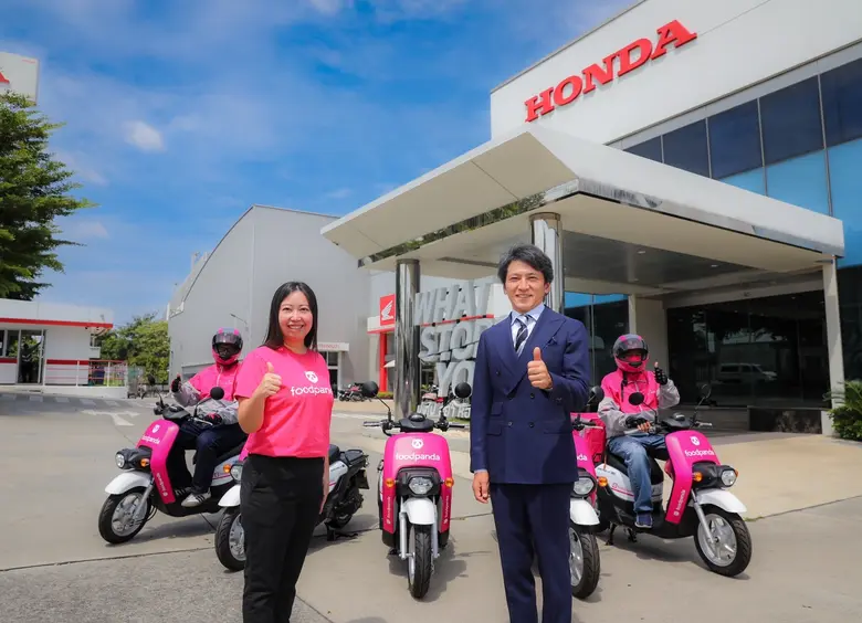 รถจักรยานยนต์ฮอนด้าจับมือ foodpanda ขับเคลื่อน EV Ecosystem สู่ธุรกิจ Food Delivery ด้วย BENLY e:
