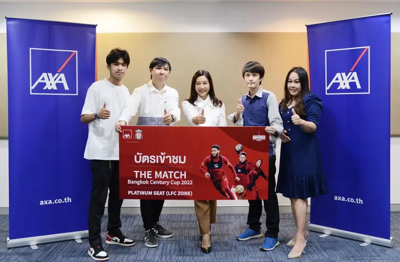 AXA Thailand General Insurance Gives Platinum Seat Tickets for "The Match Bangkok Century Cup 2022" to Winning Customers