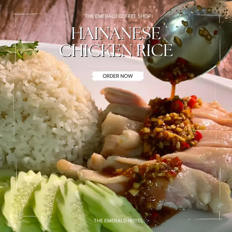 Hainanese Chicken Rice at the Emerald Coffee Shop