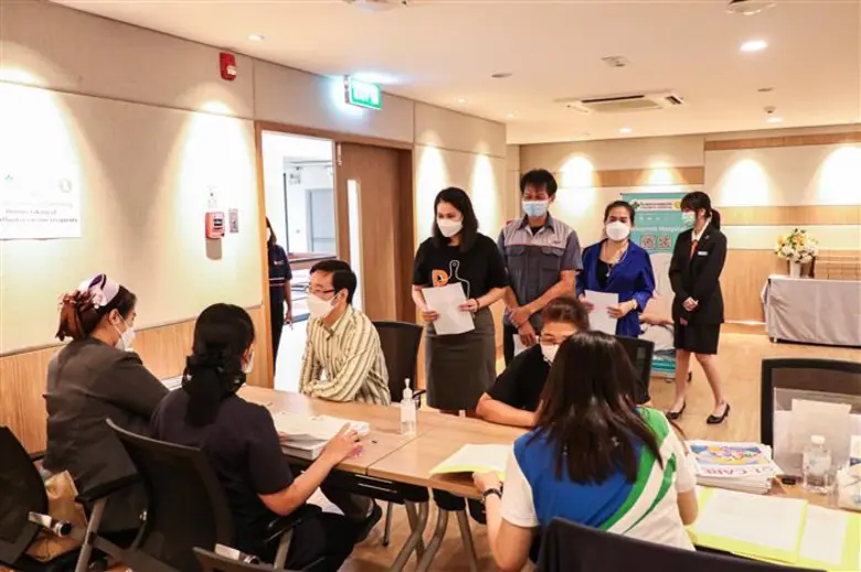 วิทยาลัยดุสิตธานี "ใส่ใจสุขภาพบุคลากร ส่งเสริมการฉีดวัคซีนไข้หวัดใหญ่"