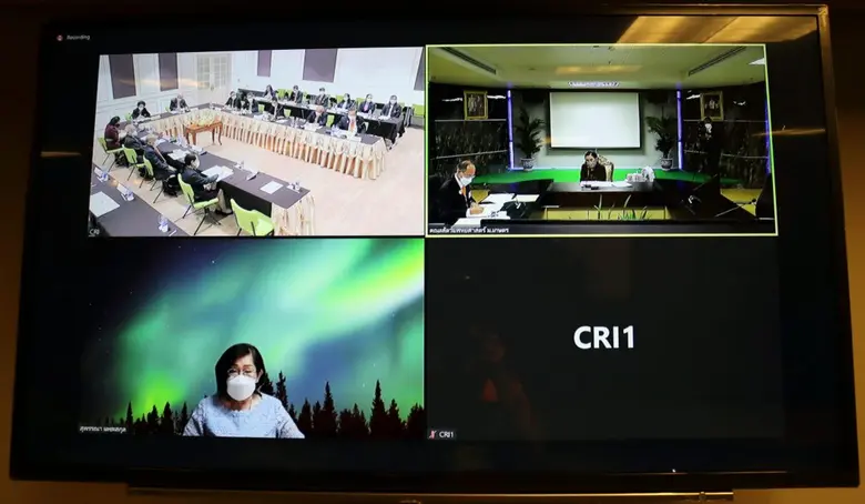 ศาสตราจารย์ ดร.สมเด็จเจ้าฟ้าฯ กรมพระศรีสวางควัฒน วรขัตติยราชนารี   ทรงเป็นประธานการประชุมกรรมการบริหารสถาบันวิจัยจุฬาภรณ์ ครั้งที่ 2/2565